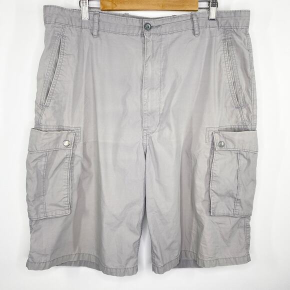 Levi's Premium Cotton Blend Light Grey Cargo Shorts Men's Size 38 - Picture 1 of 9